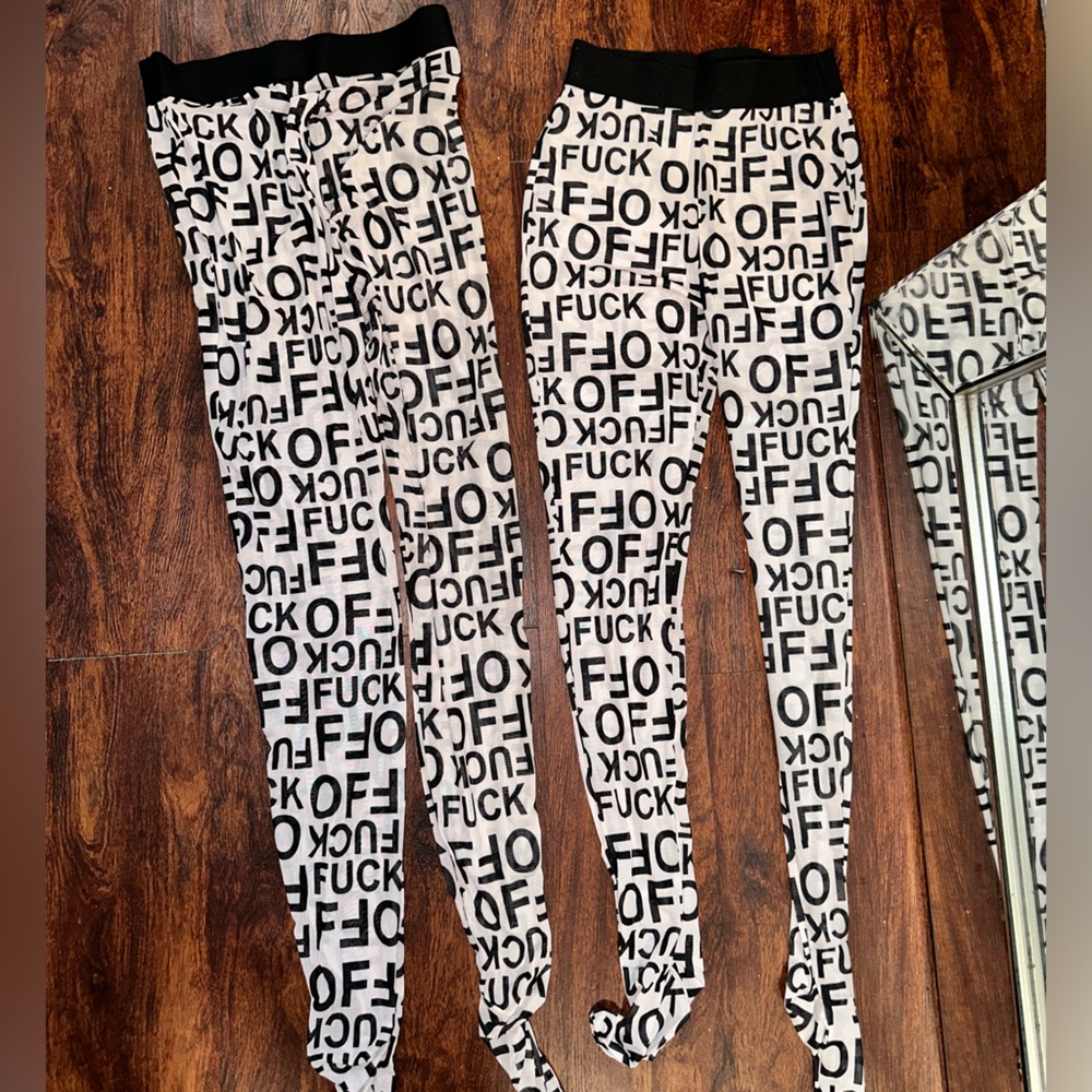 F-off footed tights